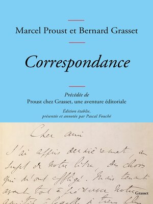 cover image of Correspondance